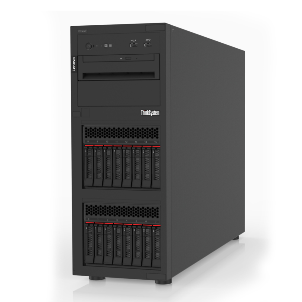 LENOVO Server ThinkSystem ST250 V2/Xeon E-2356/32GB/Diskless/PSU 750W/3Y NBD