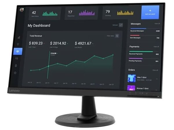LENOVO Monitor D24-45 23,8'' FHD VA, HDMi, VGA, AMD FreeSync, 3YearsW